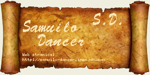 Samuilo Dancer vizit kartica